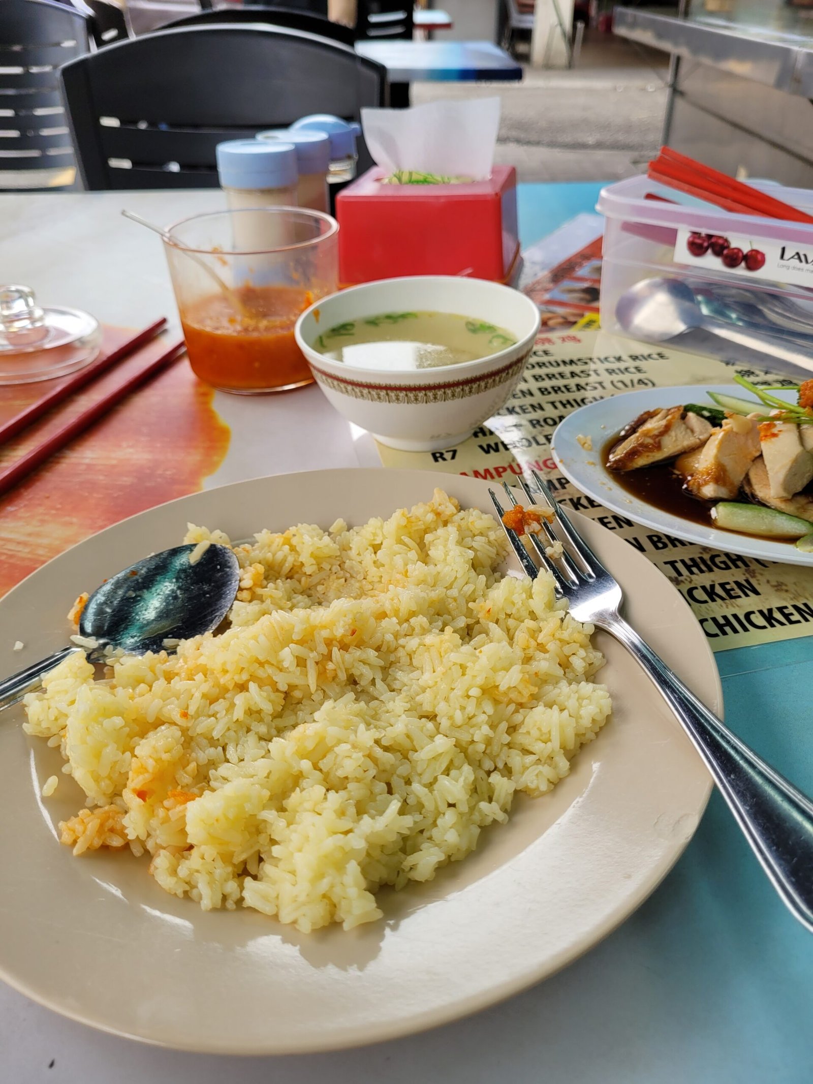 Chicken rice Jalan Alor Kuala Lumpur Malaysia budget food