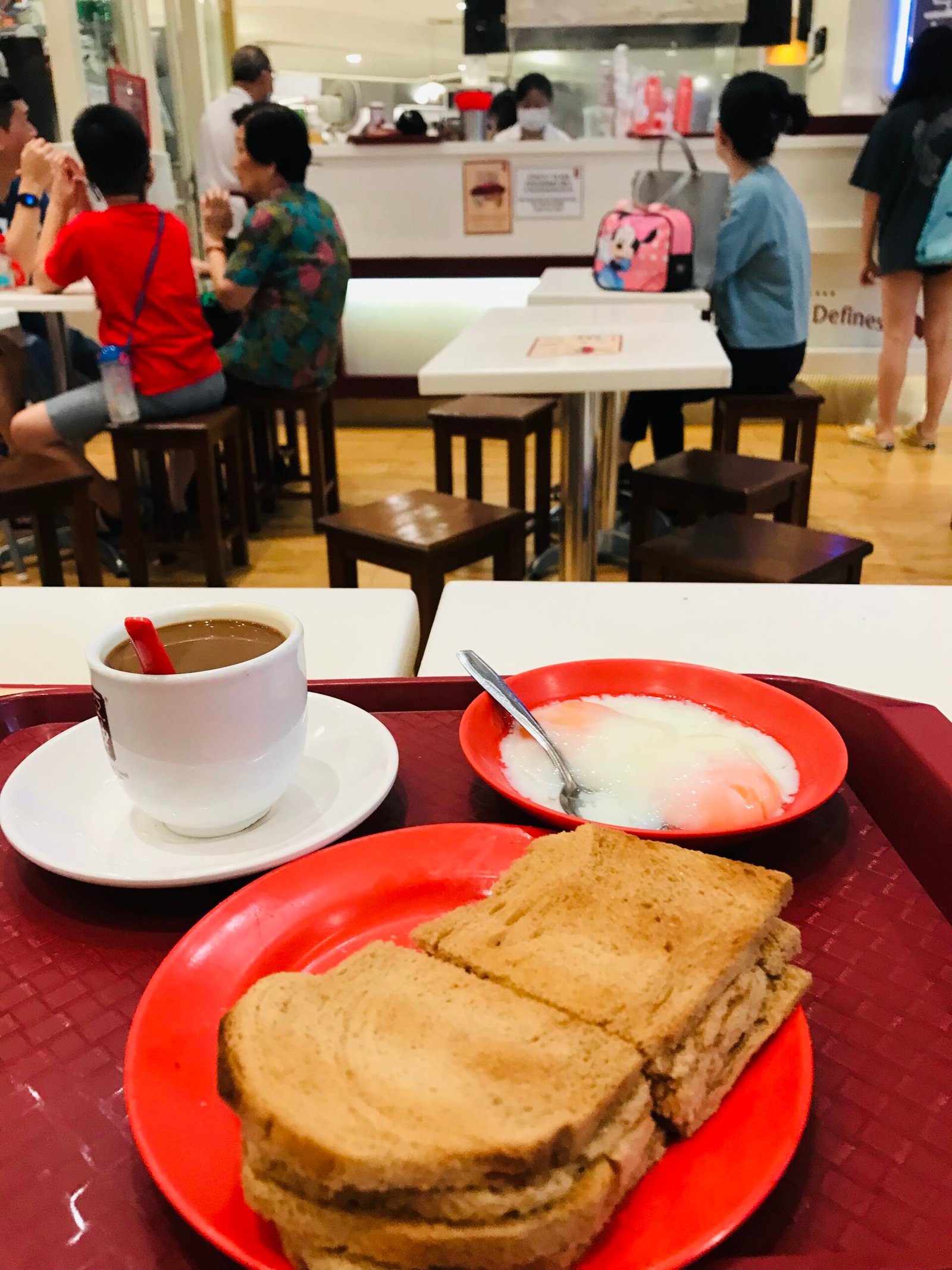 Kaya toast Singapore Ya Kun budget breakfast