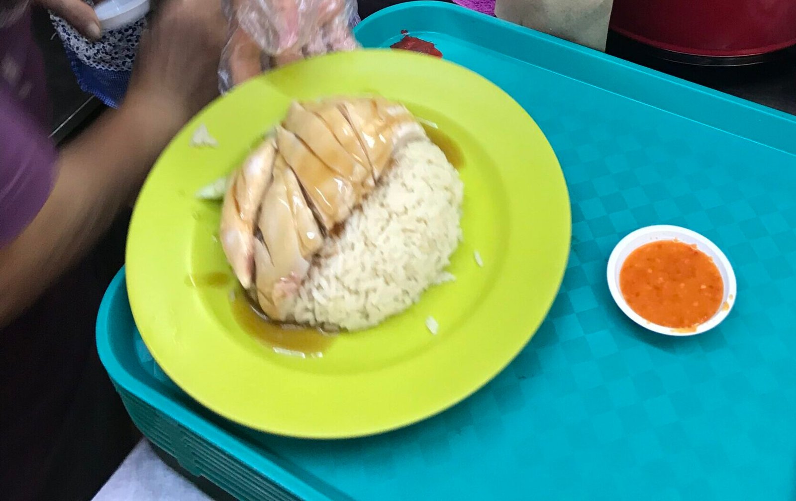 Hainanese chicken rice Michelin star Maxwell Food Centre Singapore