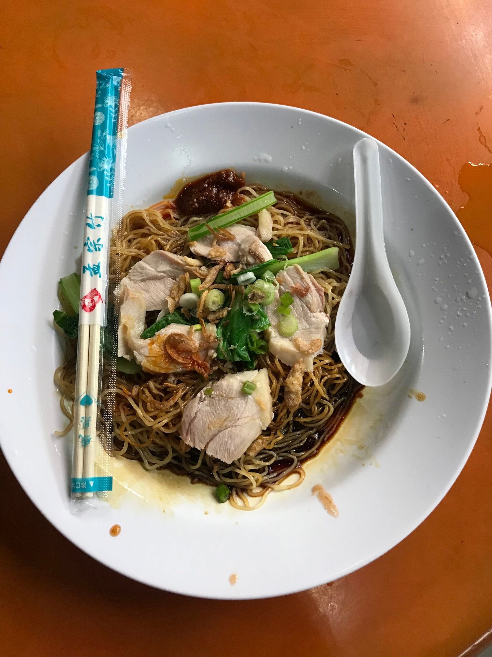 Fried noodles Singapore hawker centre budget food Indians