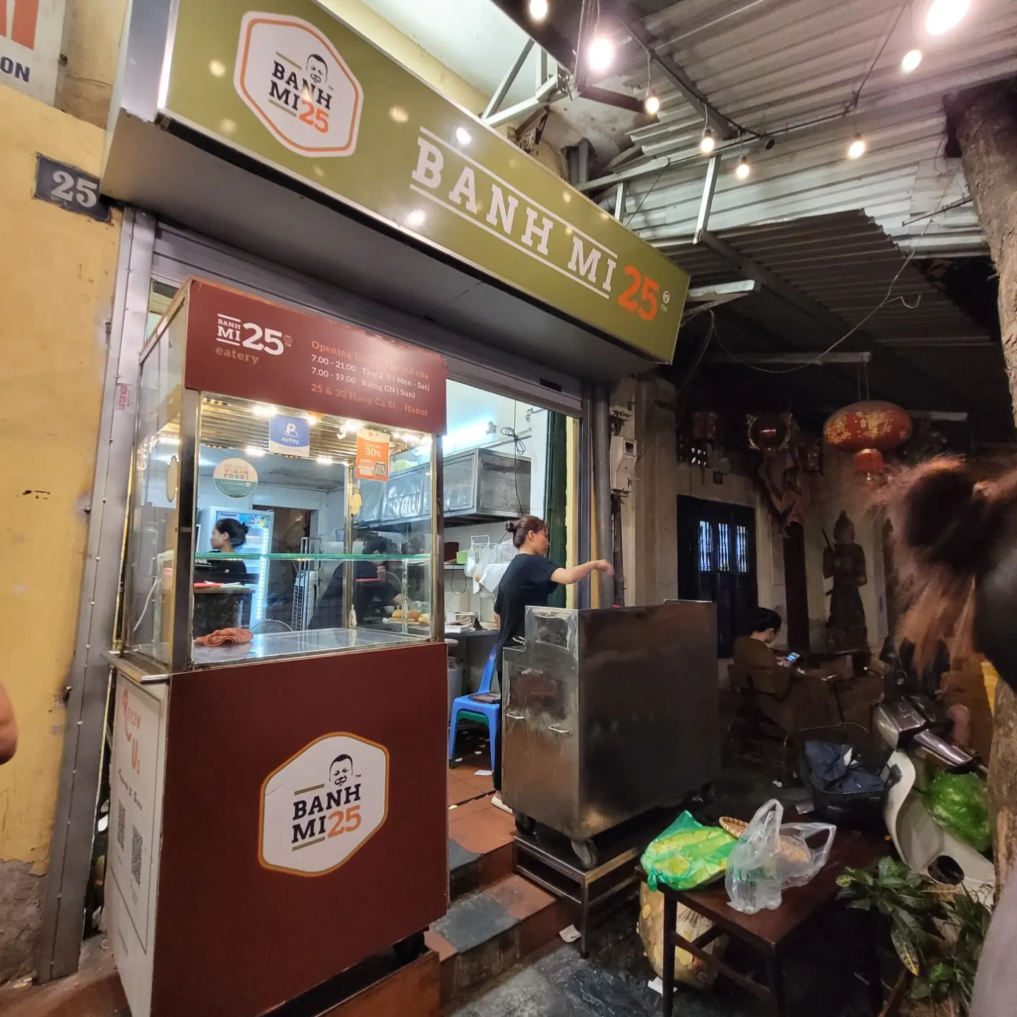 Vietnam Banh Mi 25 Hanoi Vietnam street food budget